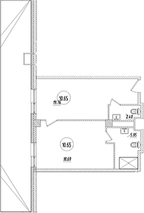 1-комнатная квартира 46.8 м², 10/9 эт., Апарт-отель «Апарт отель Well»